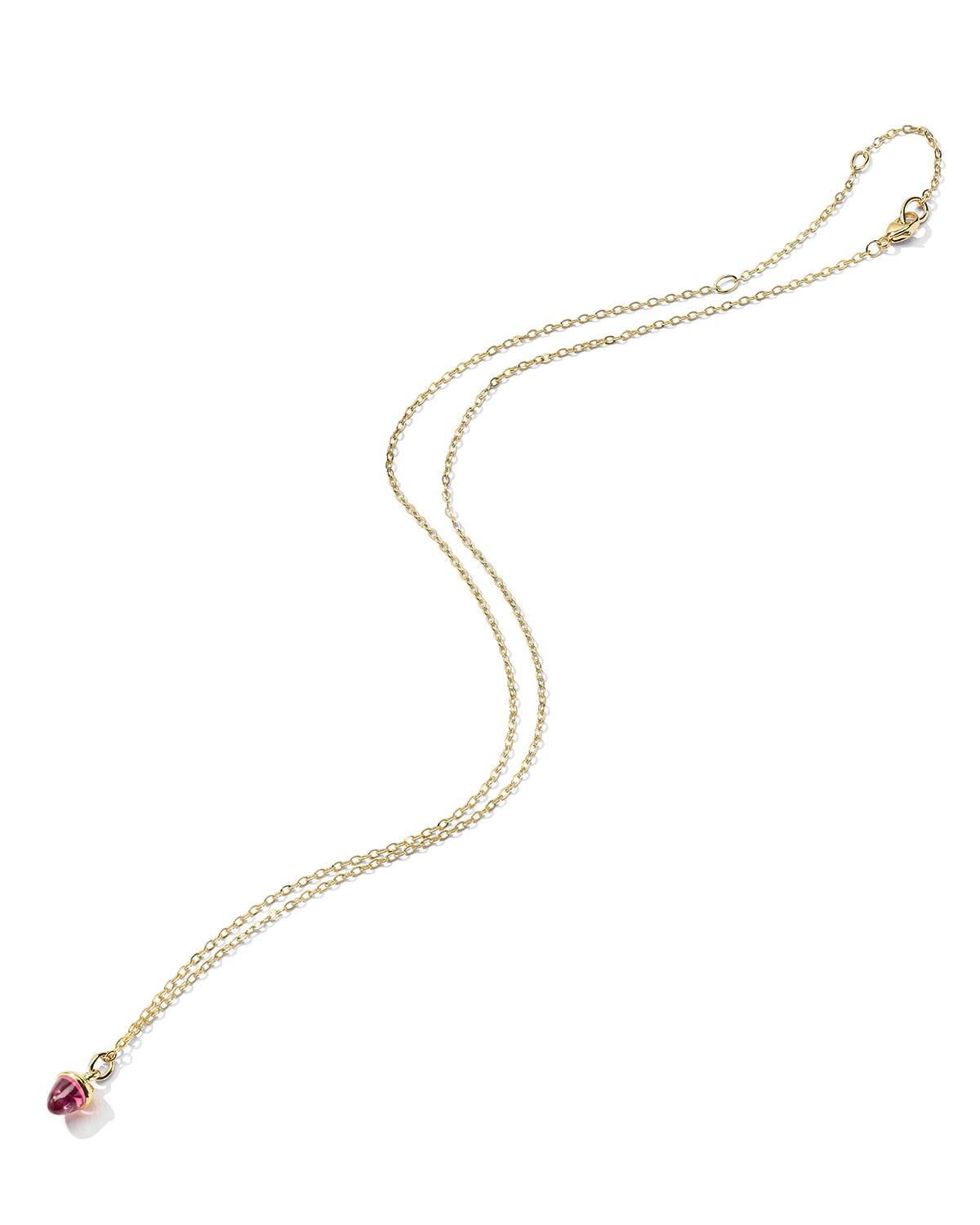 18k Yellow Gold My Mikado Necklace with Rose Tourmaline