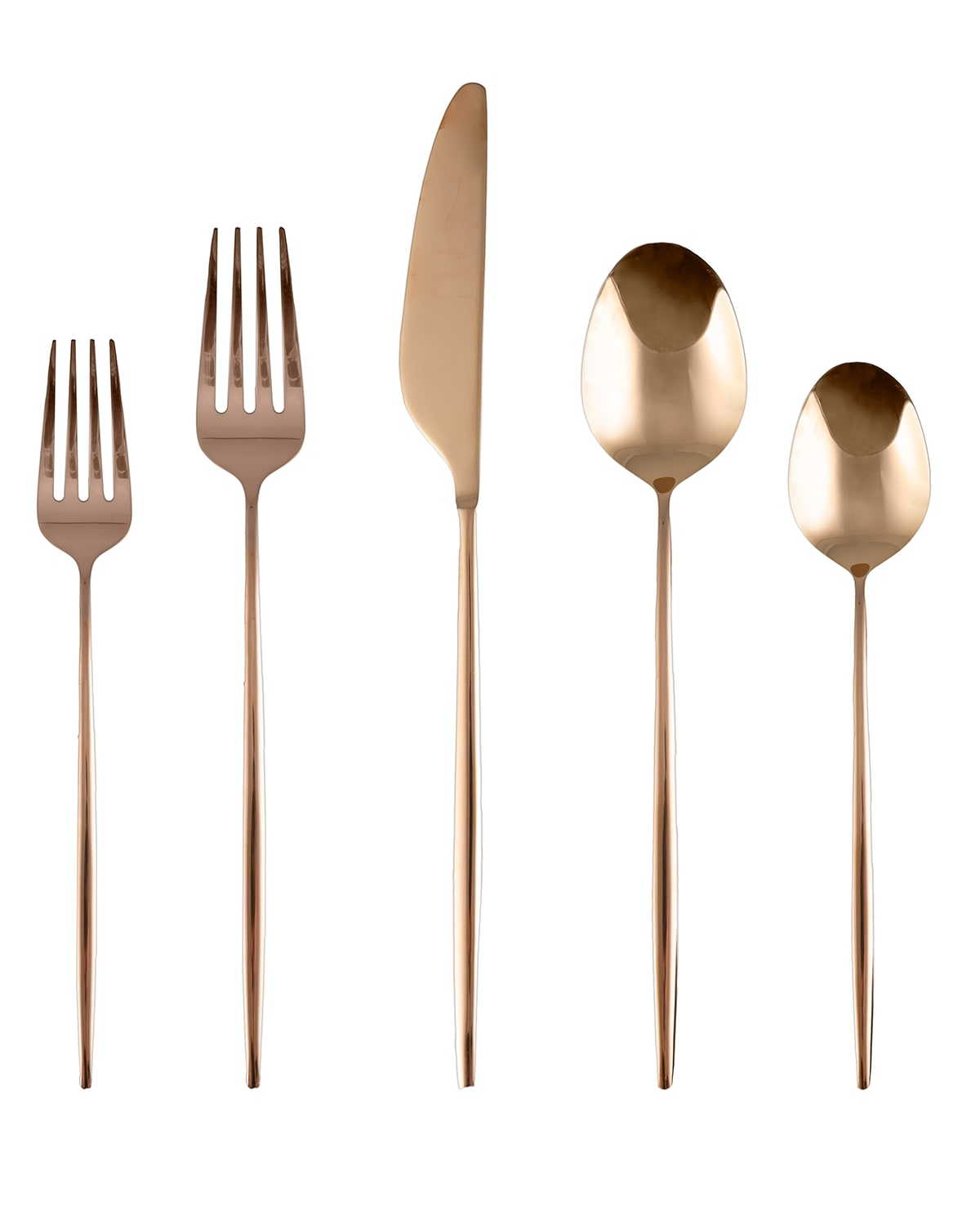 Gaze Copper Mirror 20-Piece Flatware Set, Service for 4