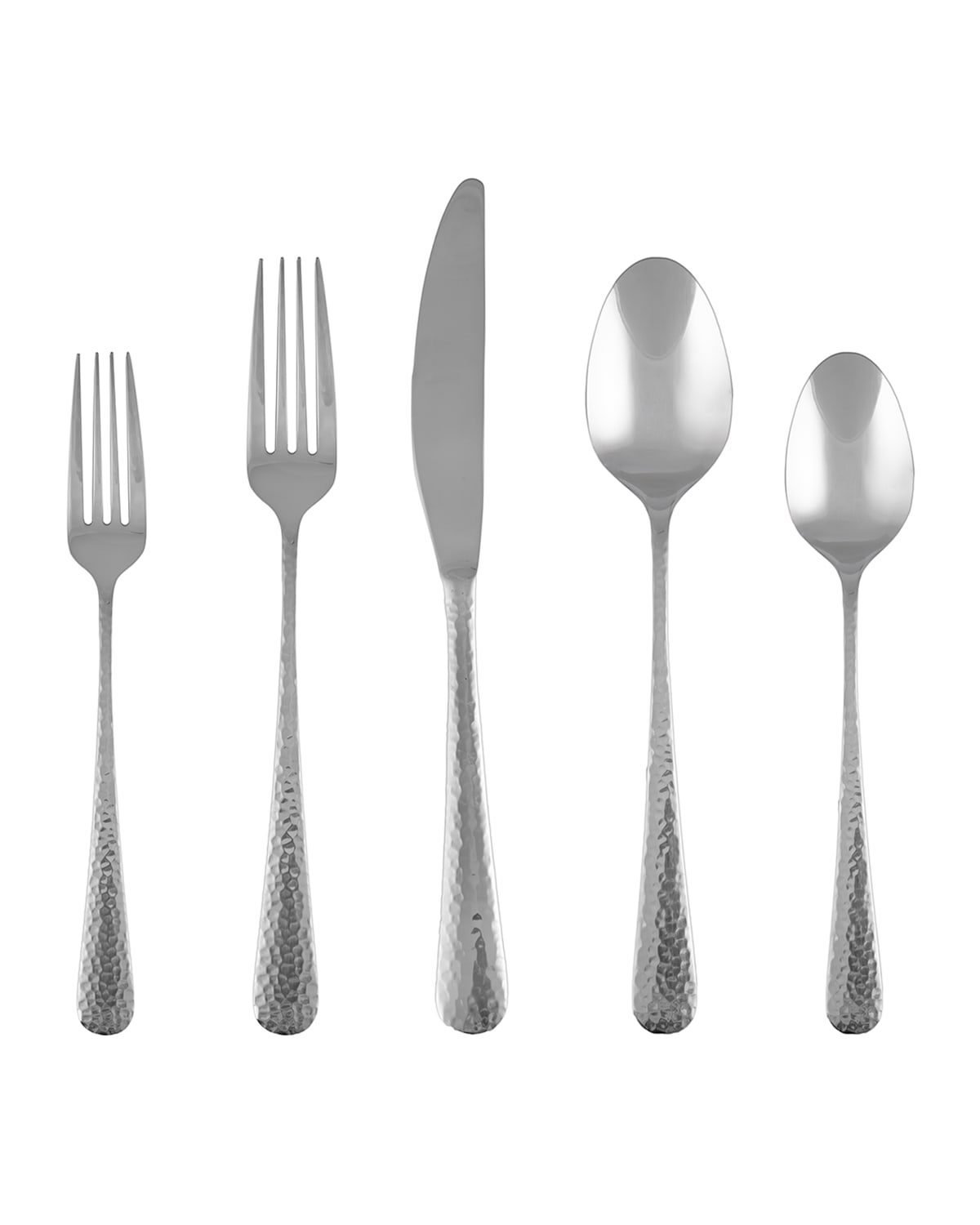 Keene Hammered Mirror 20-Piece Flatware Set, Service for 4