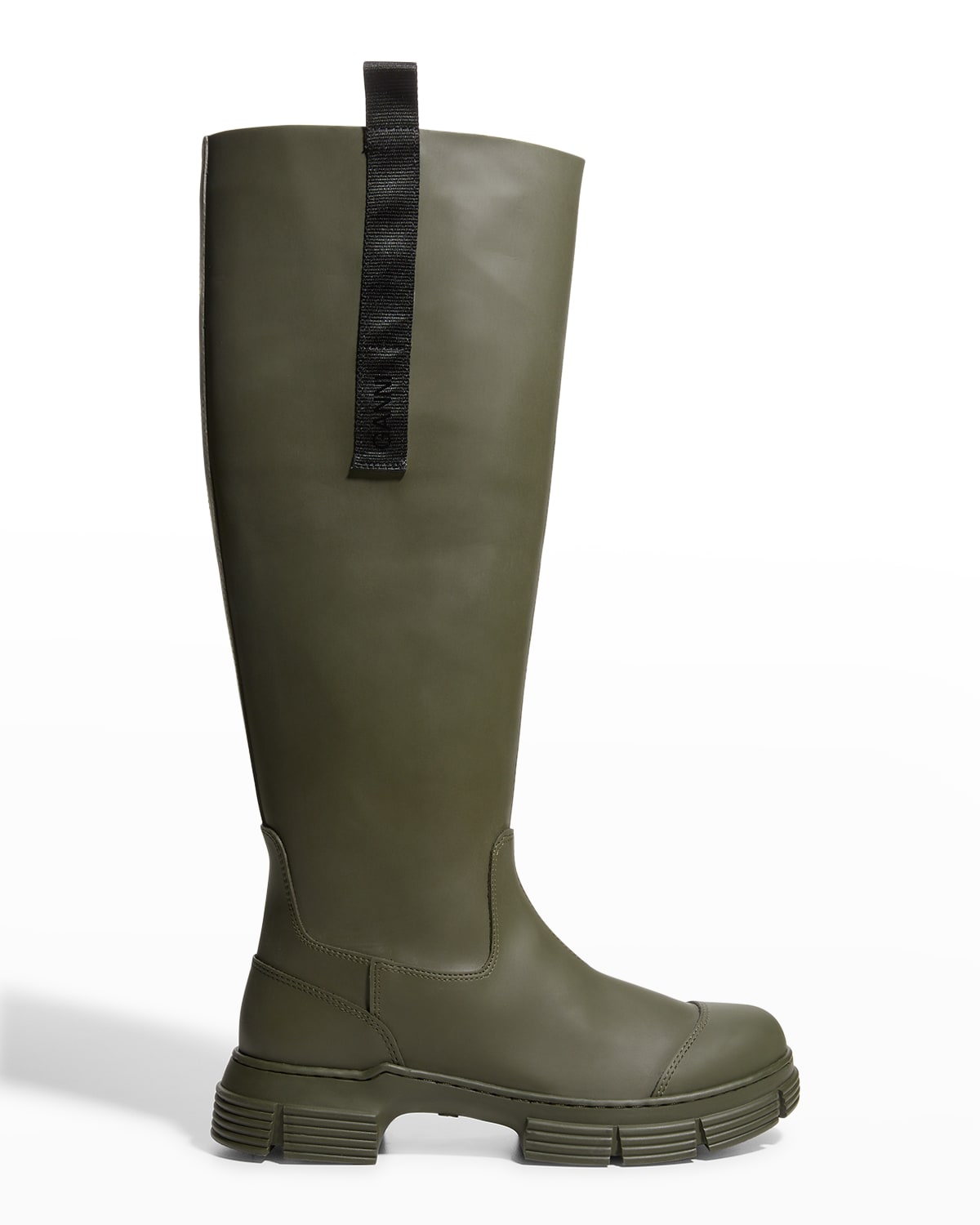 Ganni Country Recycled Tall Moto Boots