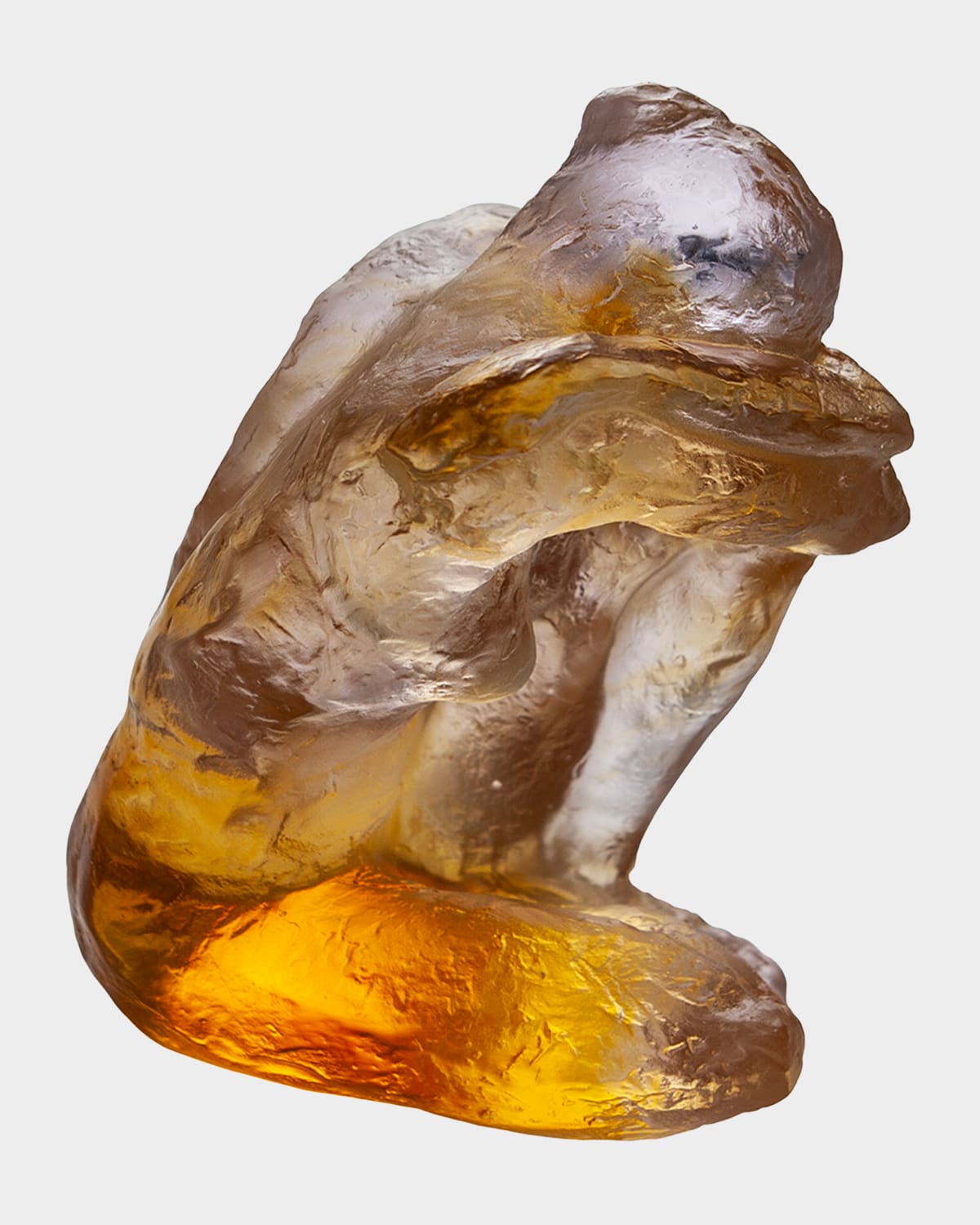 Shop Daum Petite Muse Crystal Sculpture In Amberpink