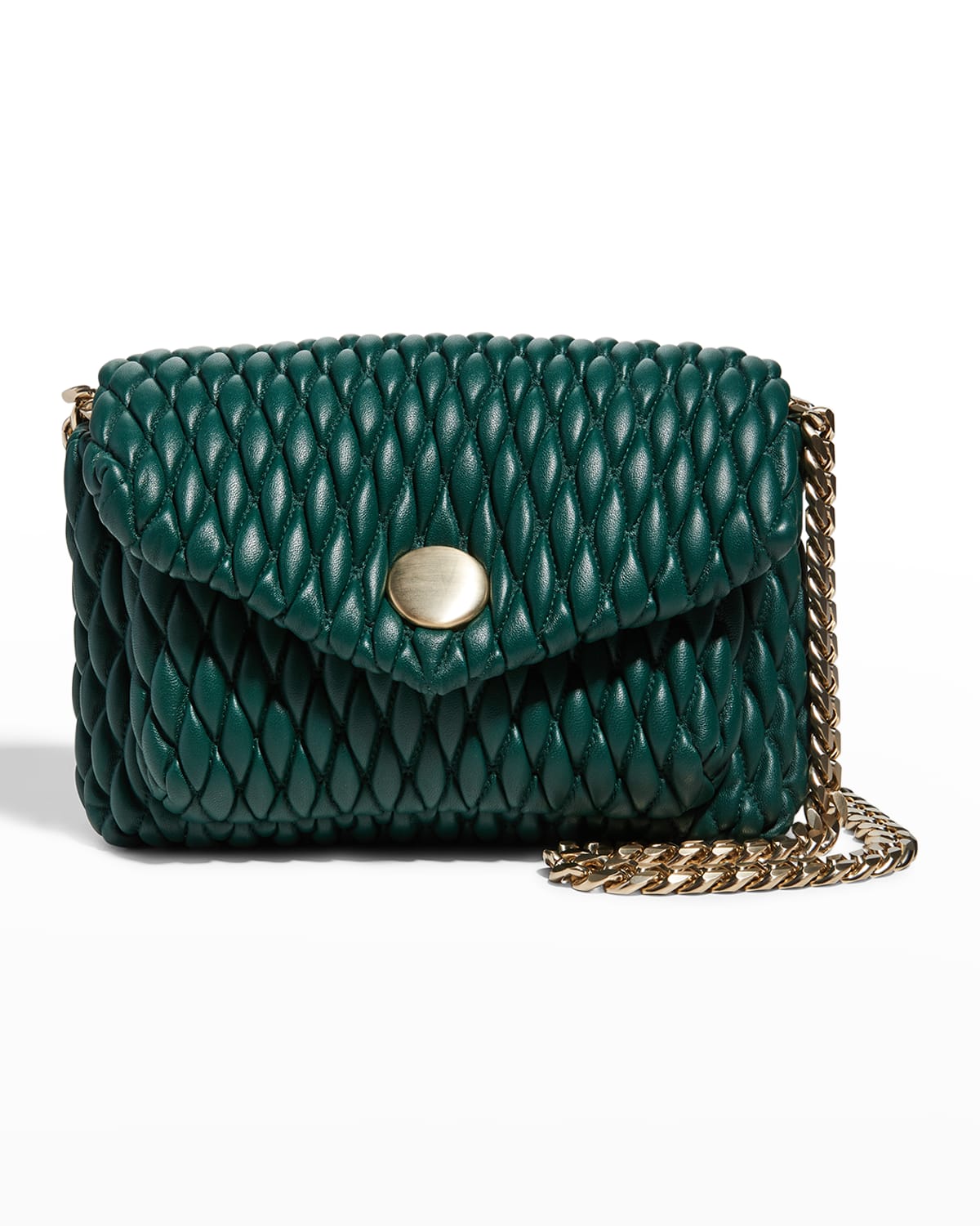 Proenza Schouler Harris Small Quilted Lambskin Shoulder Bag In Forest Green