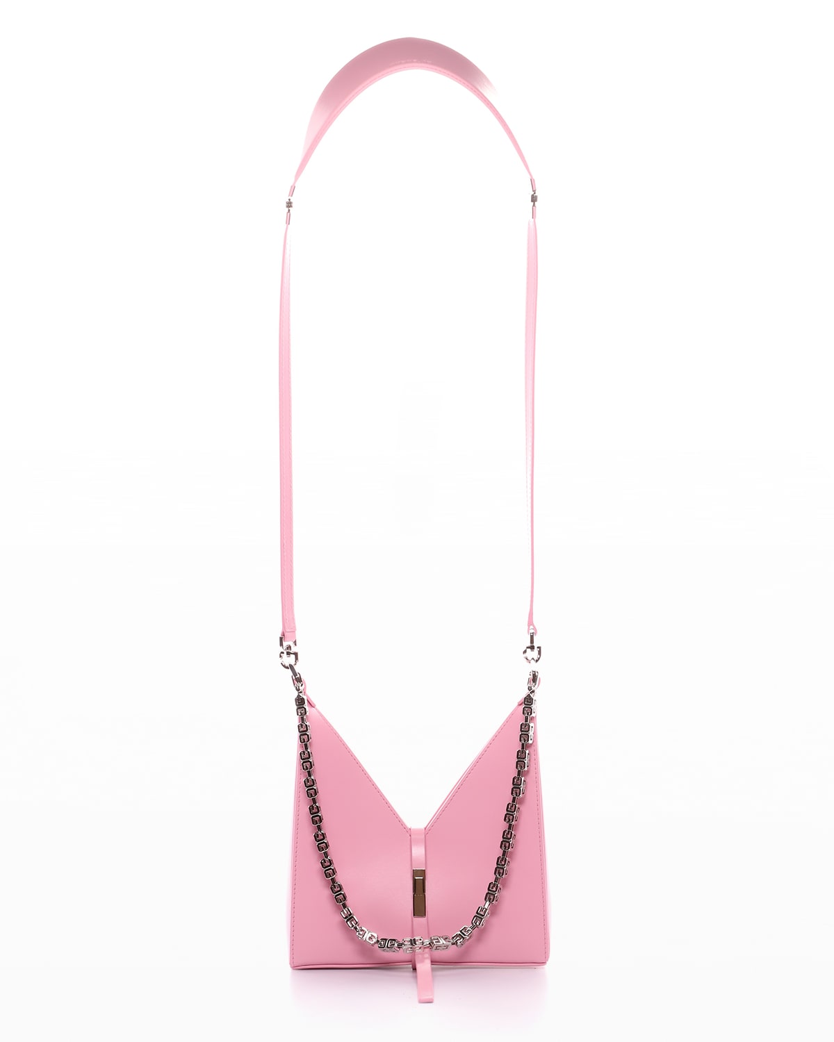 Givenchy Cutout Mini Shoulder Bag with Chain, Baby Pink