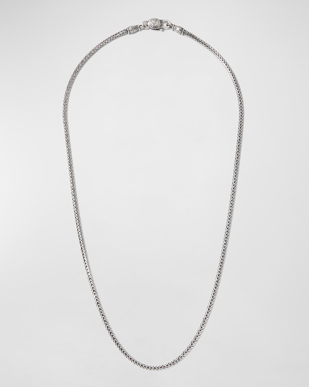 Men's Woven Sterling Silver Necklace