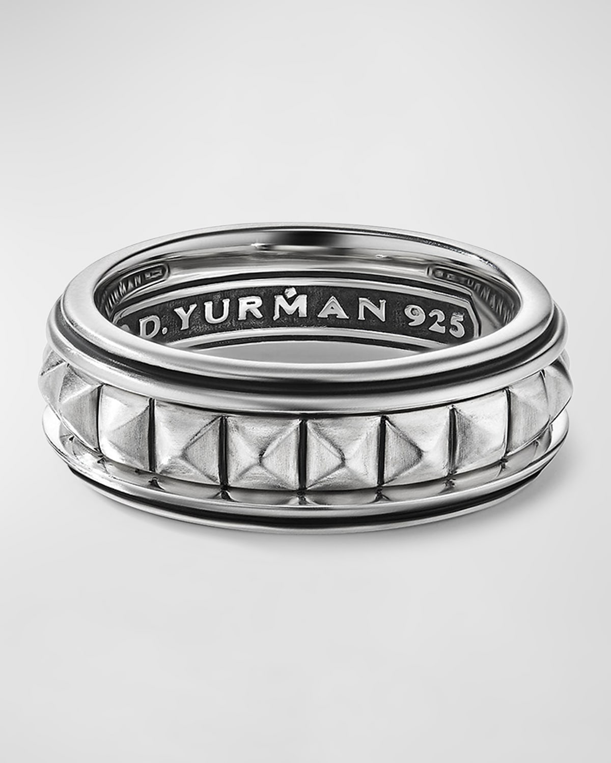 Men's 8mm Pyramid Band Ring