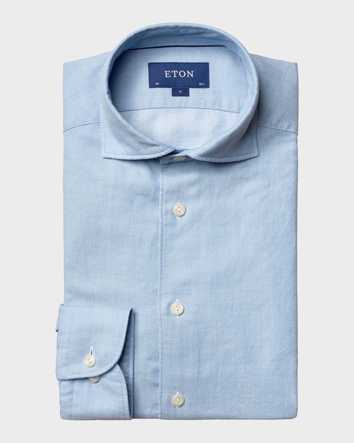 Eton Men's Micro Weave Contemporary-fit Sport Shirt In Blue