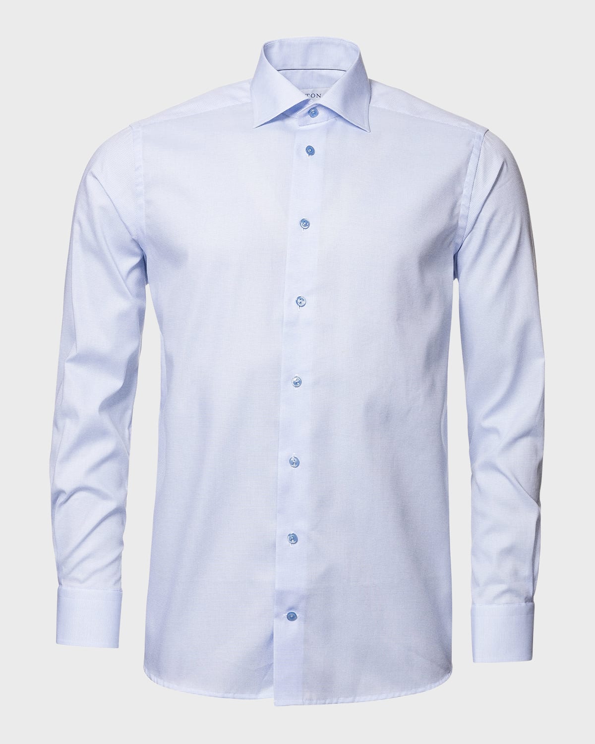 Men's Textured Solid Slim-Fit Dress Shirt