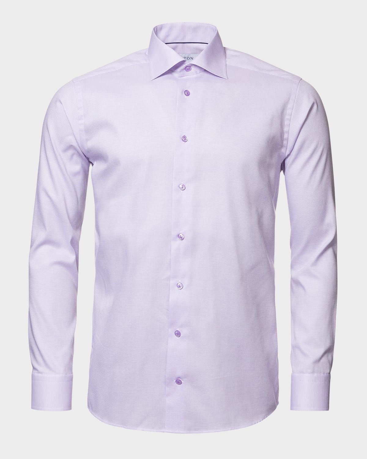 Men's Textured Solid Slim-Fit Dress Shirt