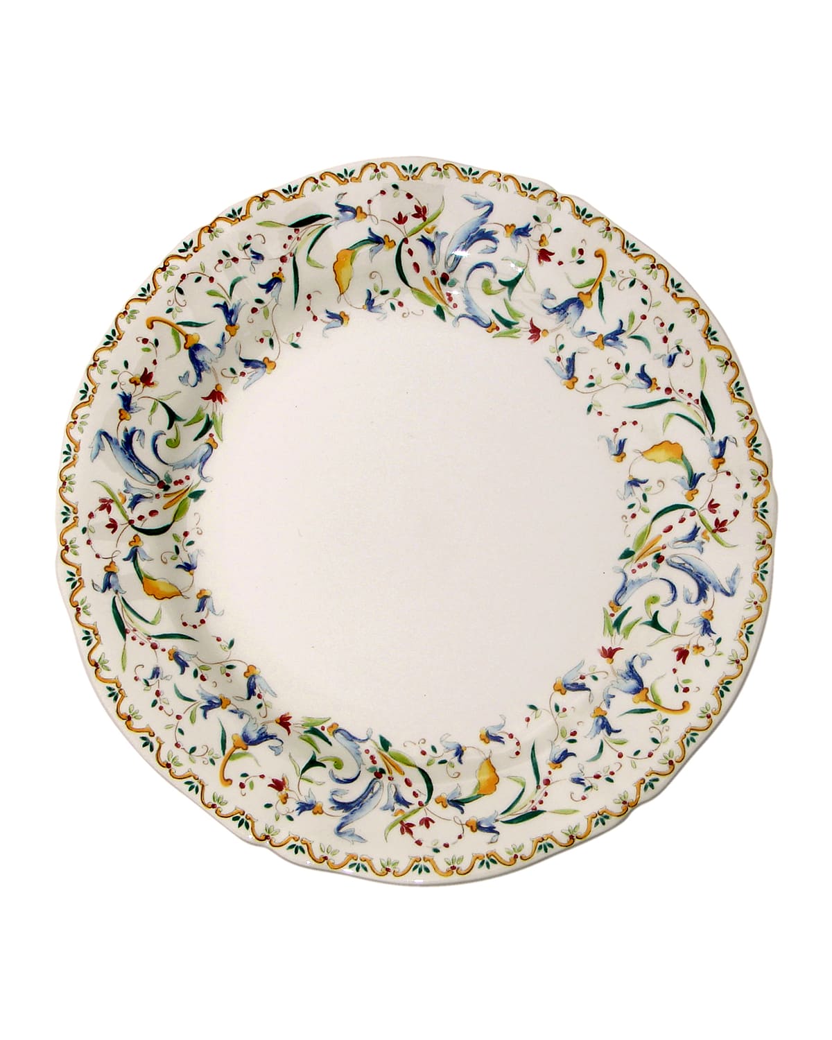 Toscana Multicolor Painted Stoneware Dessert Plate