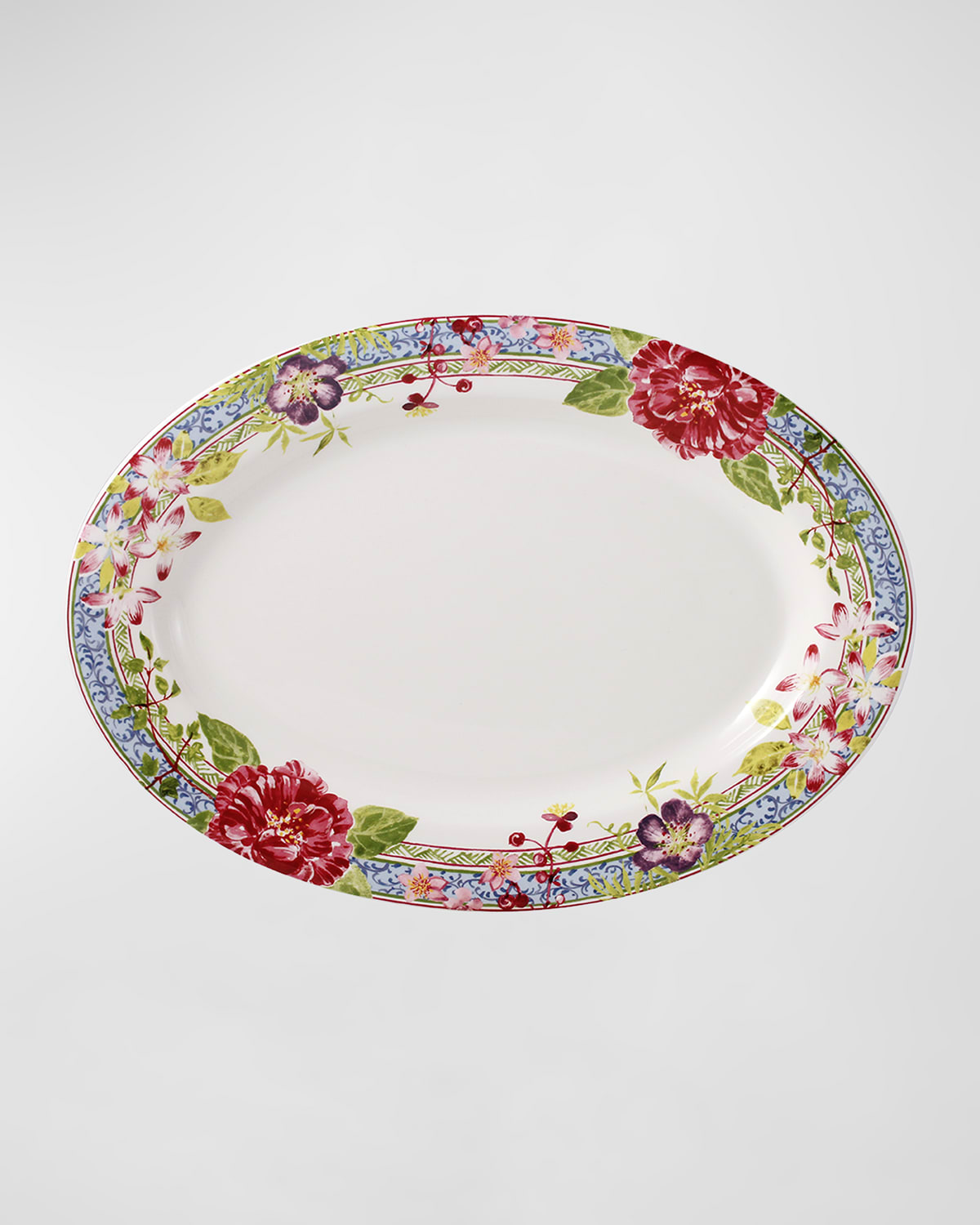 Gien Millefleurs Oval Platter In Multi