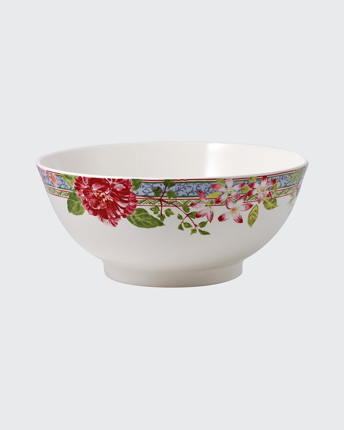 Shop Gien Millefleurs Large Open Vegetable Bowl In Multi