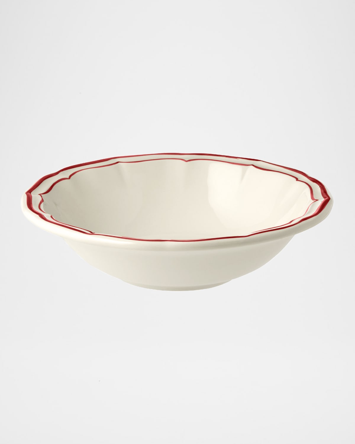 Gien Filet Cereal Bowl In Red