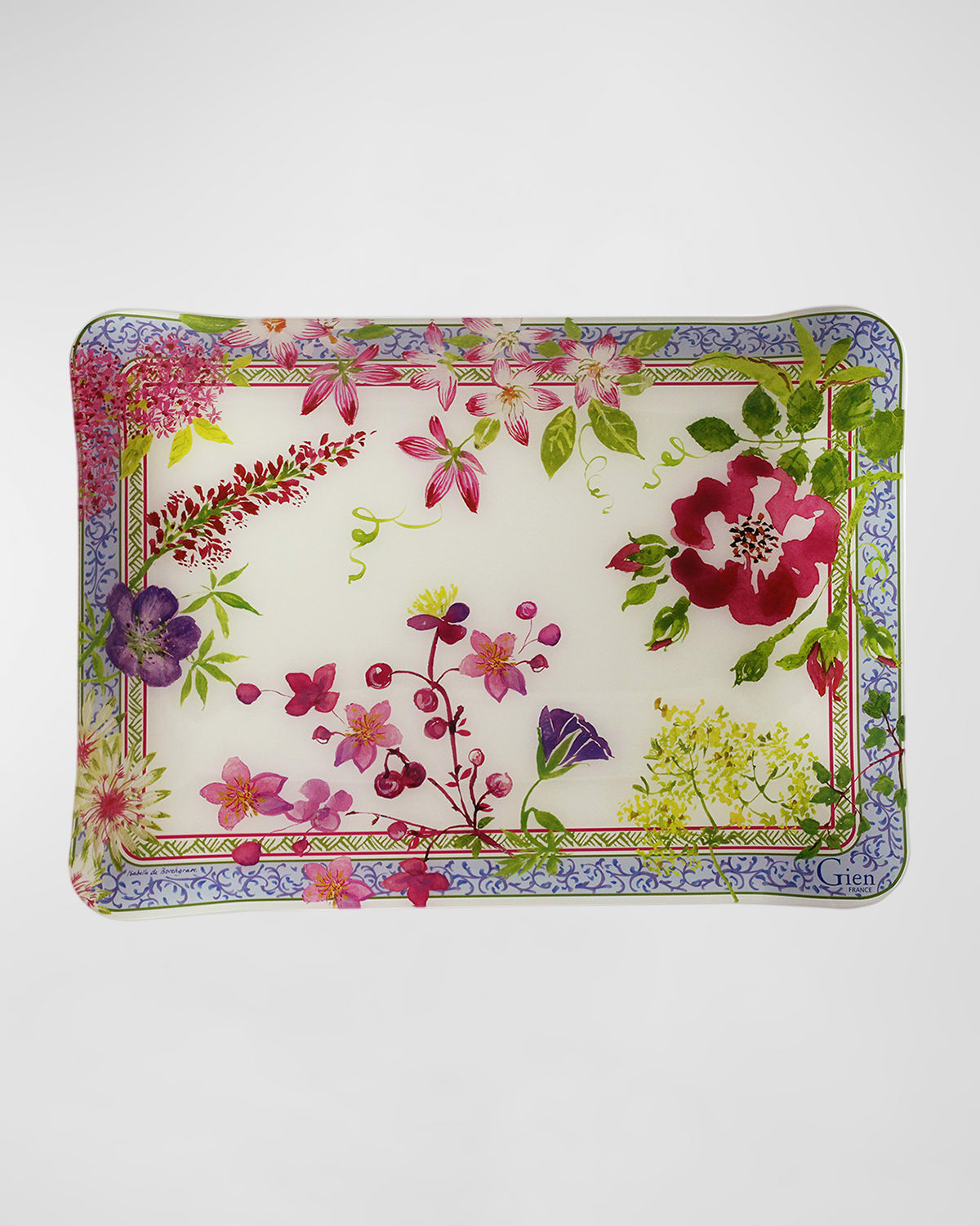 Millefleurs Small Acrylic Serving Tray