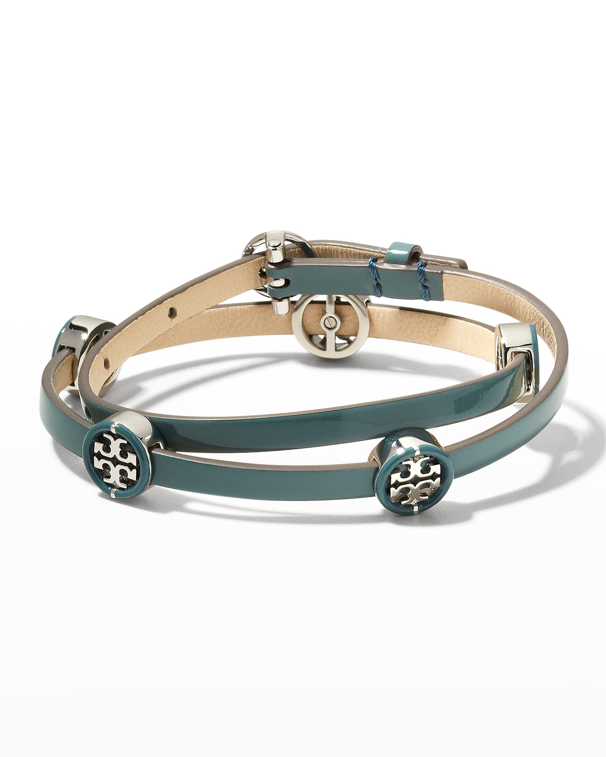 TORY BURCH MILLER ENAMEL DOUBLE-WRAP BRACELET