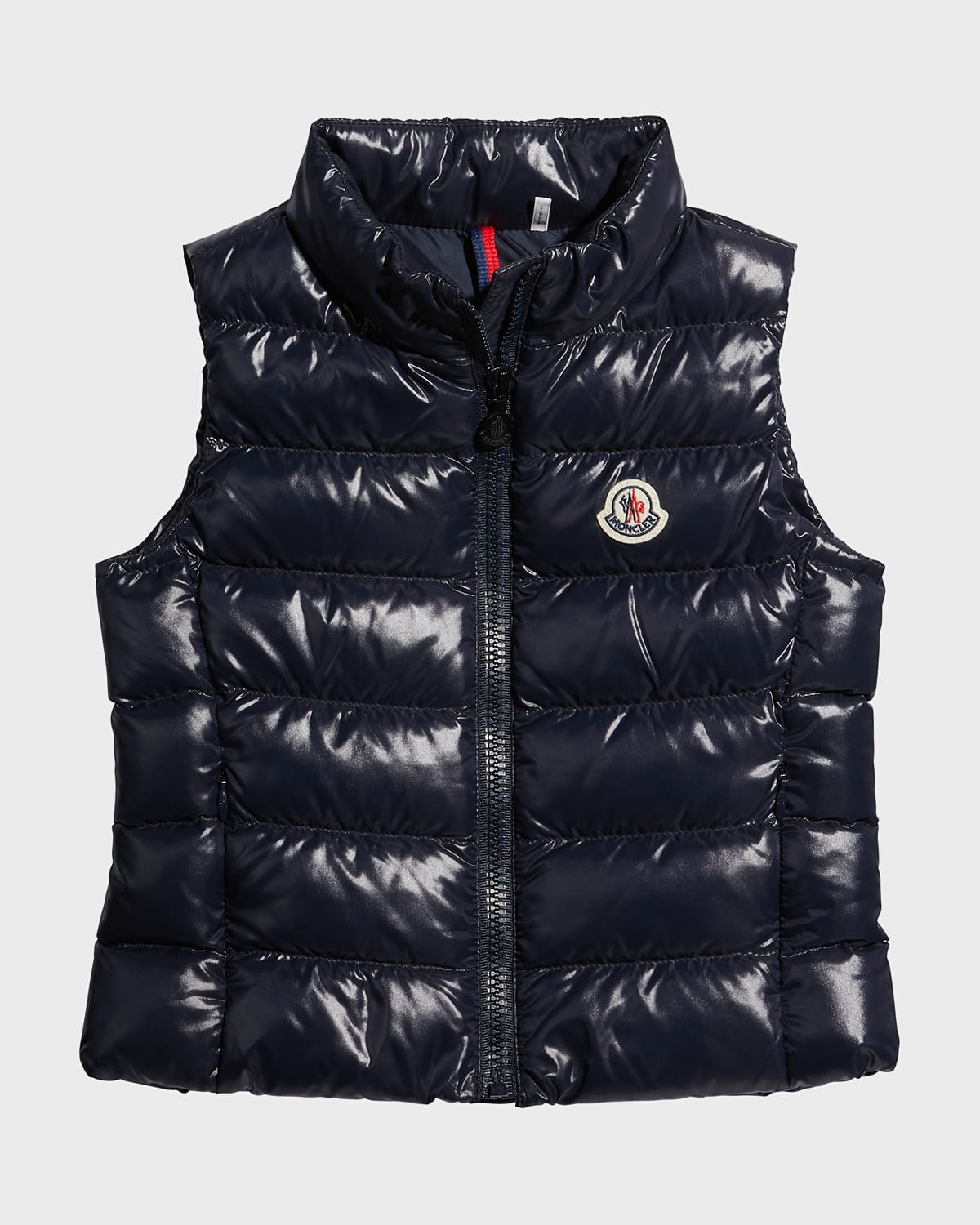 Moncler Kids' Girl's Ghany Quilted Vest In Navy