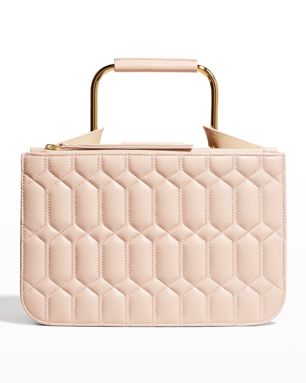Ree Projects Tess Quilted Napa Pump Top-Handle Bag