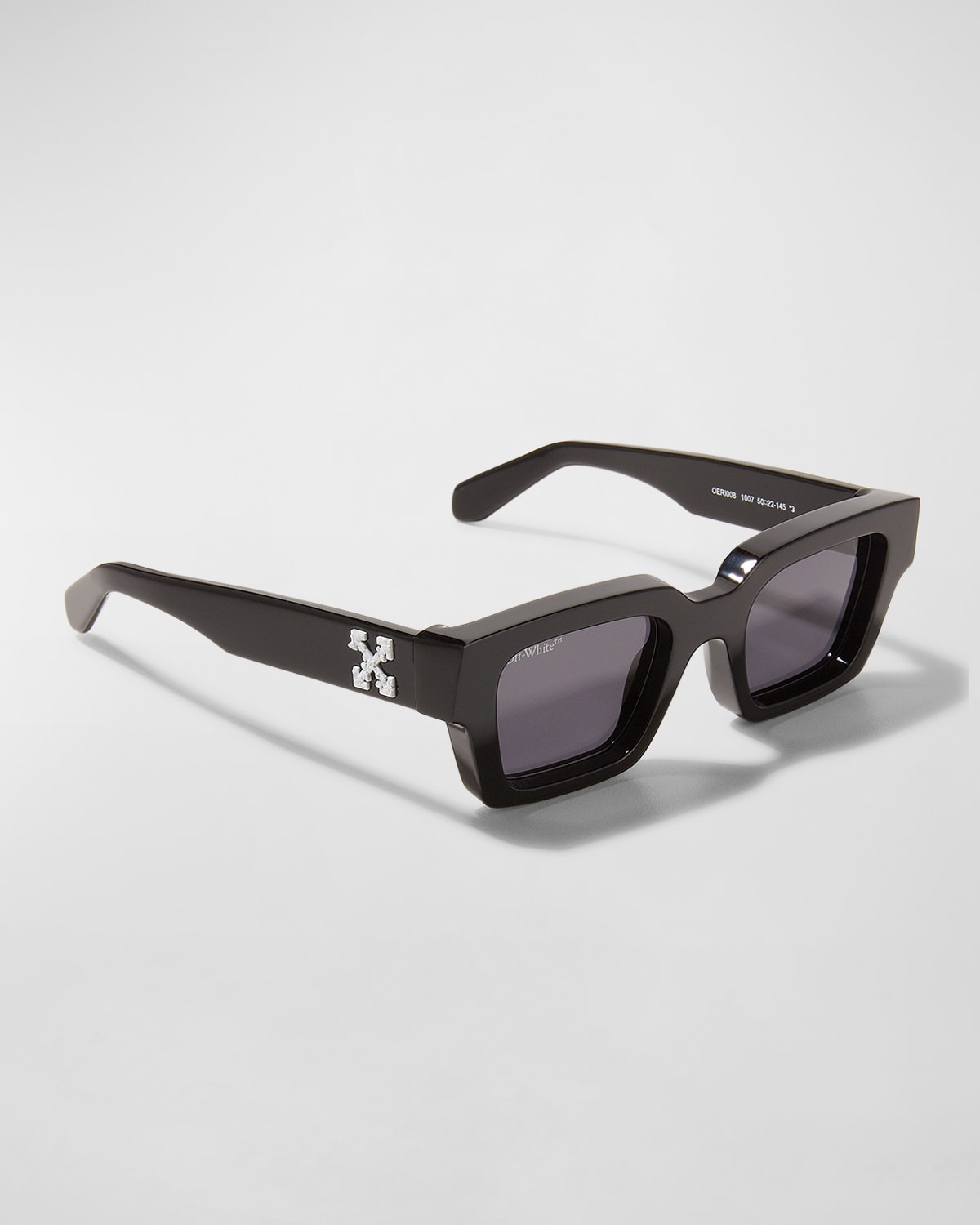 Offwhite Men's Virgil Abloh's Sunglasses In Black/dark Grey ModeSens
