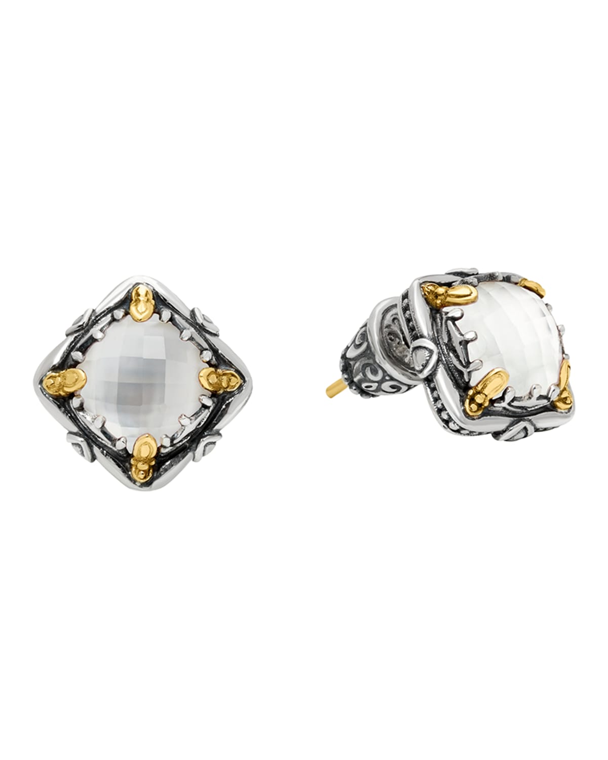 Gen K Two-Tone Doublet Earrings