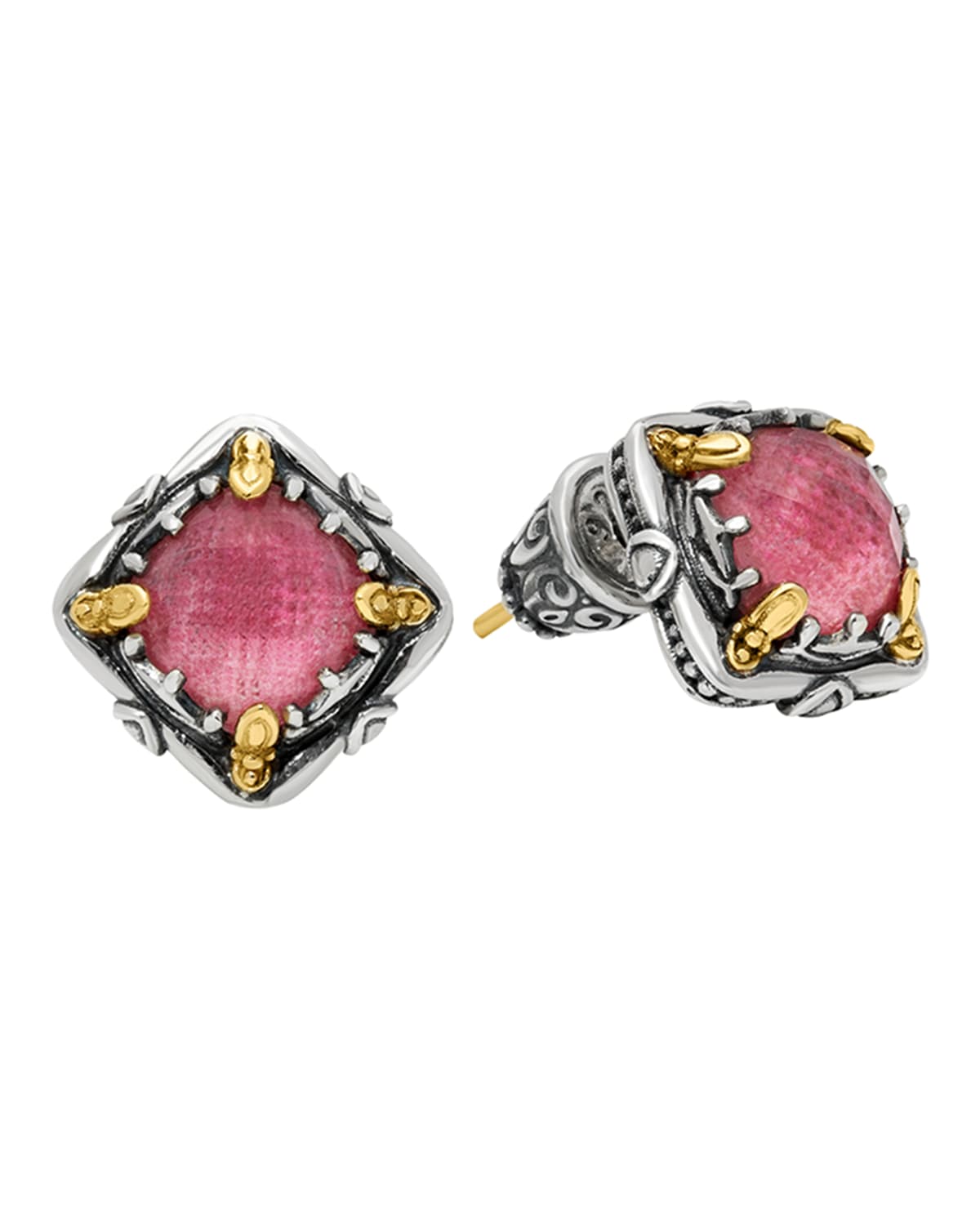 KONSTANTINO GEN K TWO-TONE DOUBLET EARRINGS,PROD242420177