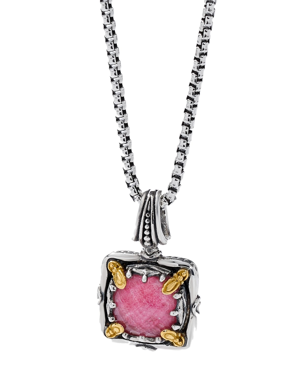 Shop Konstantino Gen K Two-tone Doublet Pendant In Tulite