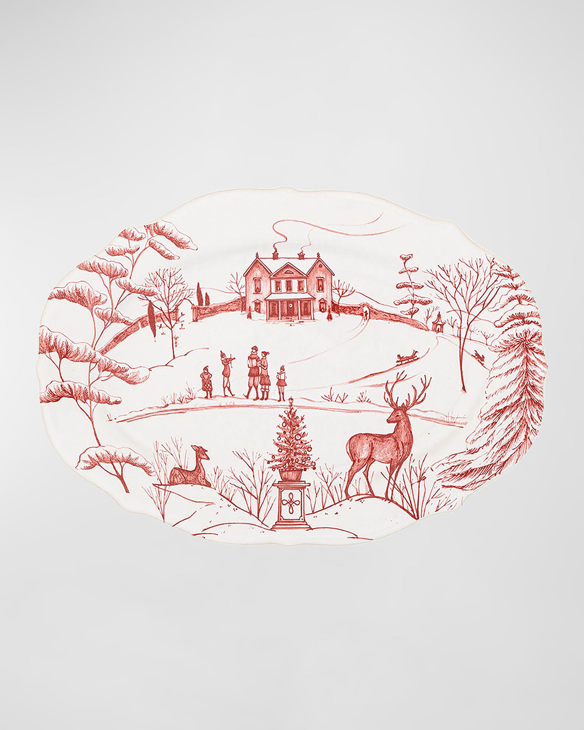 Country Estate Winter Frolic Ruby 8 Tray
