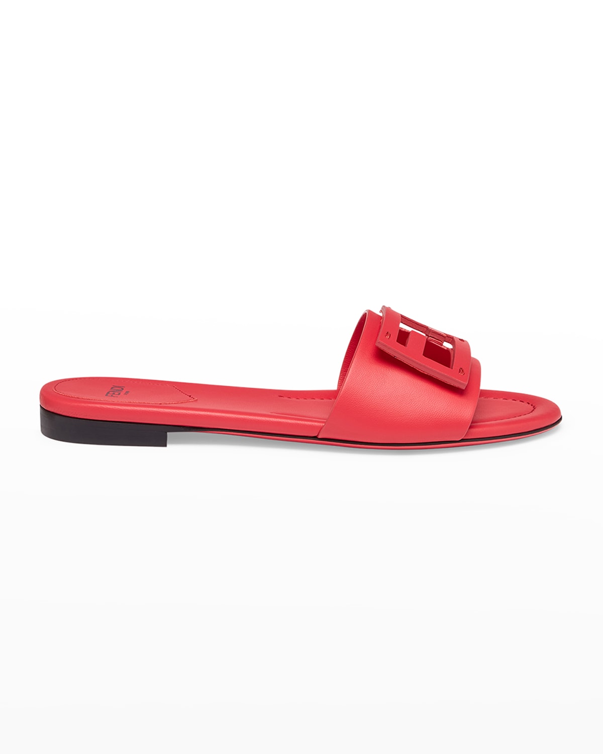 Fendi FF Tube Medallion Flat Sandals Smart Closet
