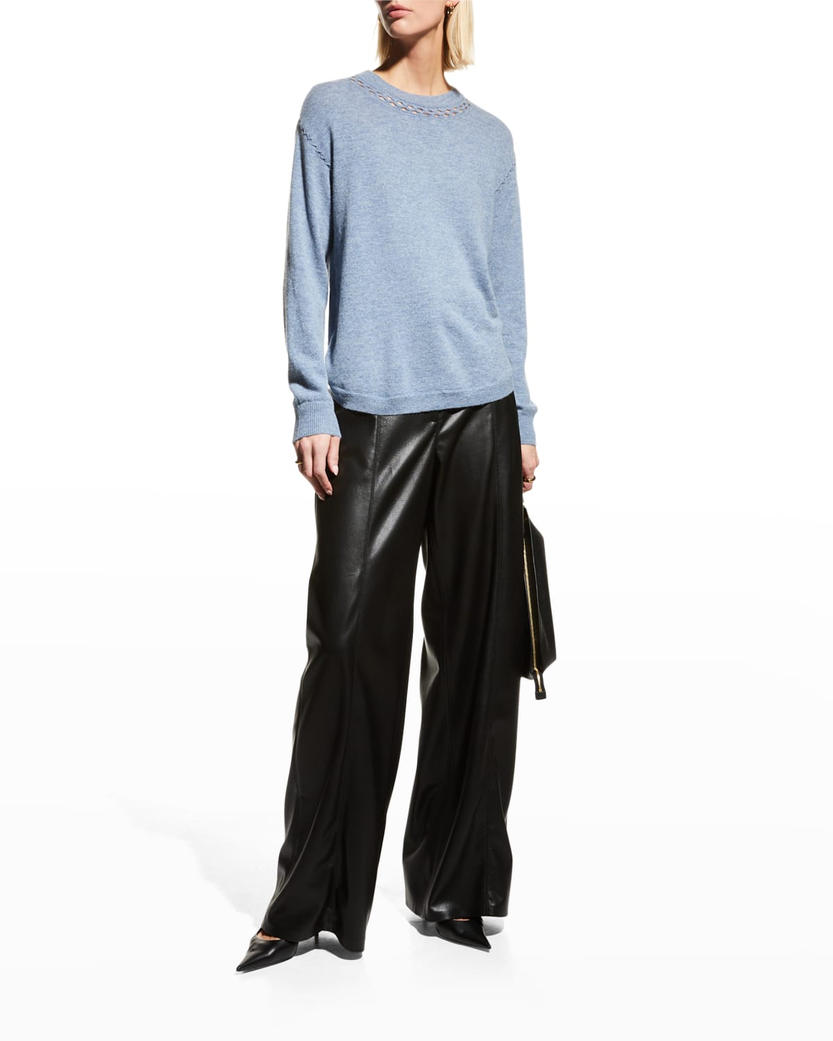 Kobi Halperin Luna Wool-Cashmere Cutout Sweater