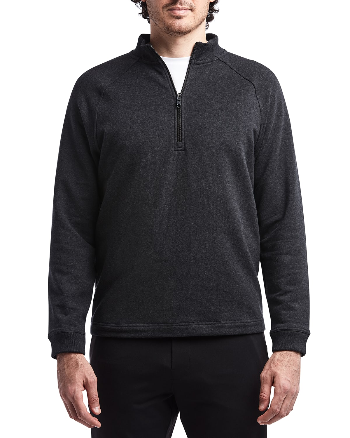 Shop Public Rec Men's Mid-weight French Terry 1/2-zip Sweatshirt In Heather Charcoal