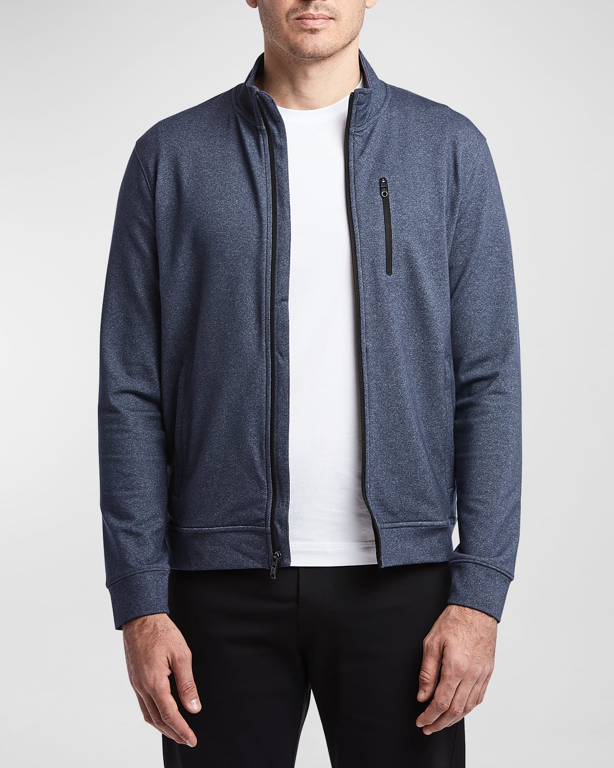 Public Rec Men's All Day Every Day Stretch-nylon Jacket In Heather Navy