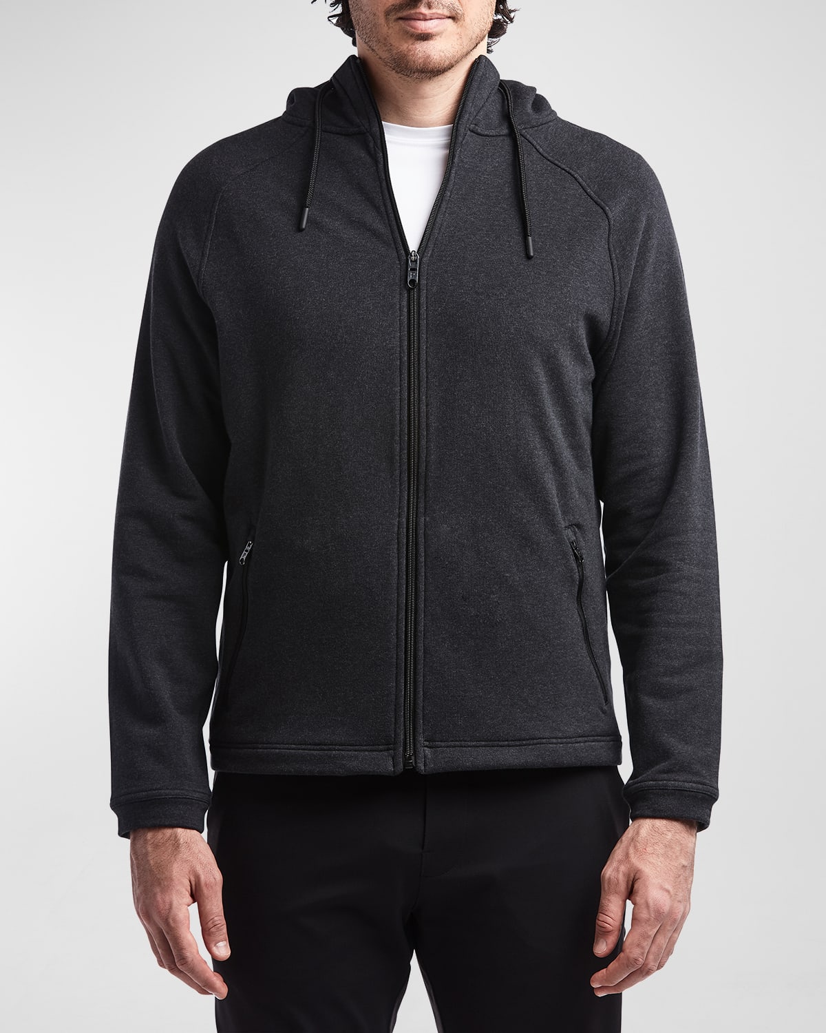 Shop Public Rec Men's Mid-weight French Terry Full-zip Jacket In Heather Charcoal