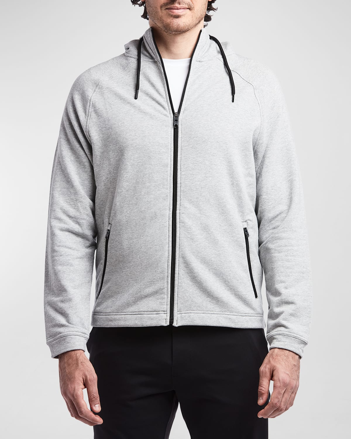 Shop Public Rec Men's Mid-weight French Terry Full-zip Jacket In Heather Silver Spoon