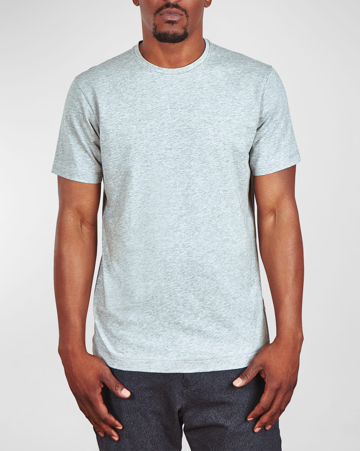 Public Rec Men's Solid Athletic T-shirt In Heather Silver Sp
