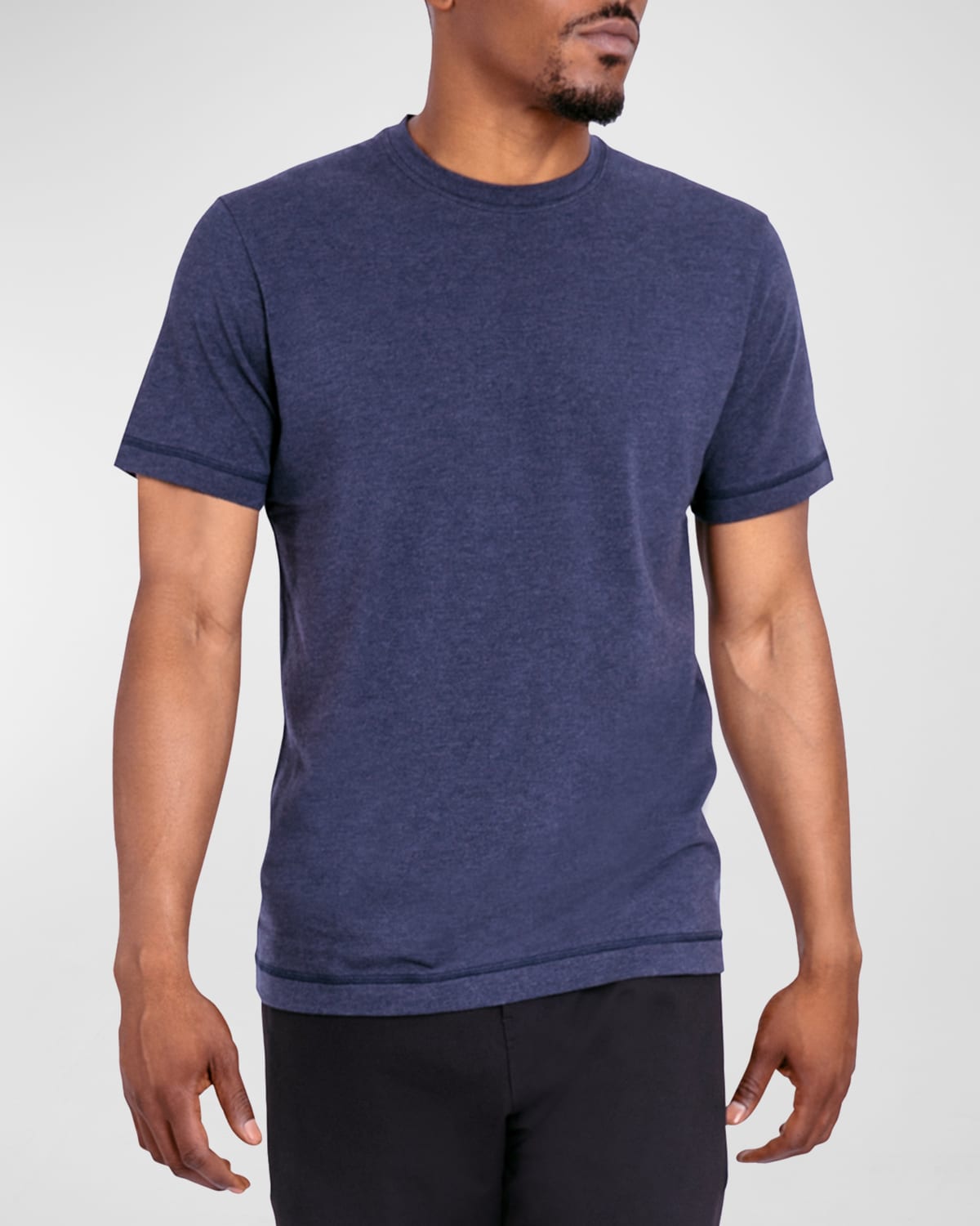 Shop Public Rec Men's Solid Athletic T-shirt In Heather Navy