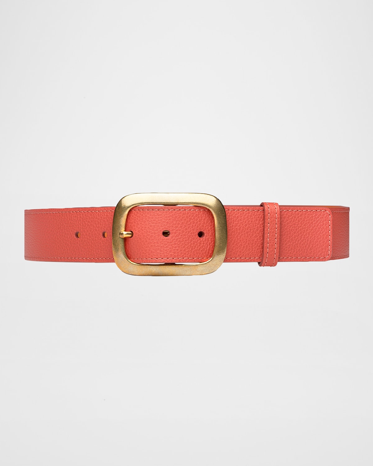 VAINCOURT PARIS LA CAPTIVANTE PEBBLED LEATHER BELT