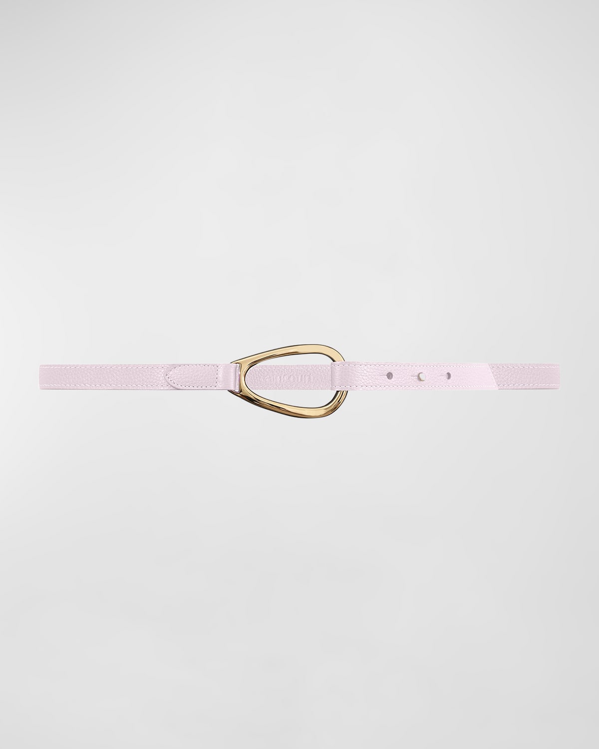 Vaincourt Paris L'adorable Small Pebbled Leather Belt In Light Pink