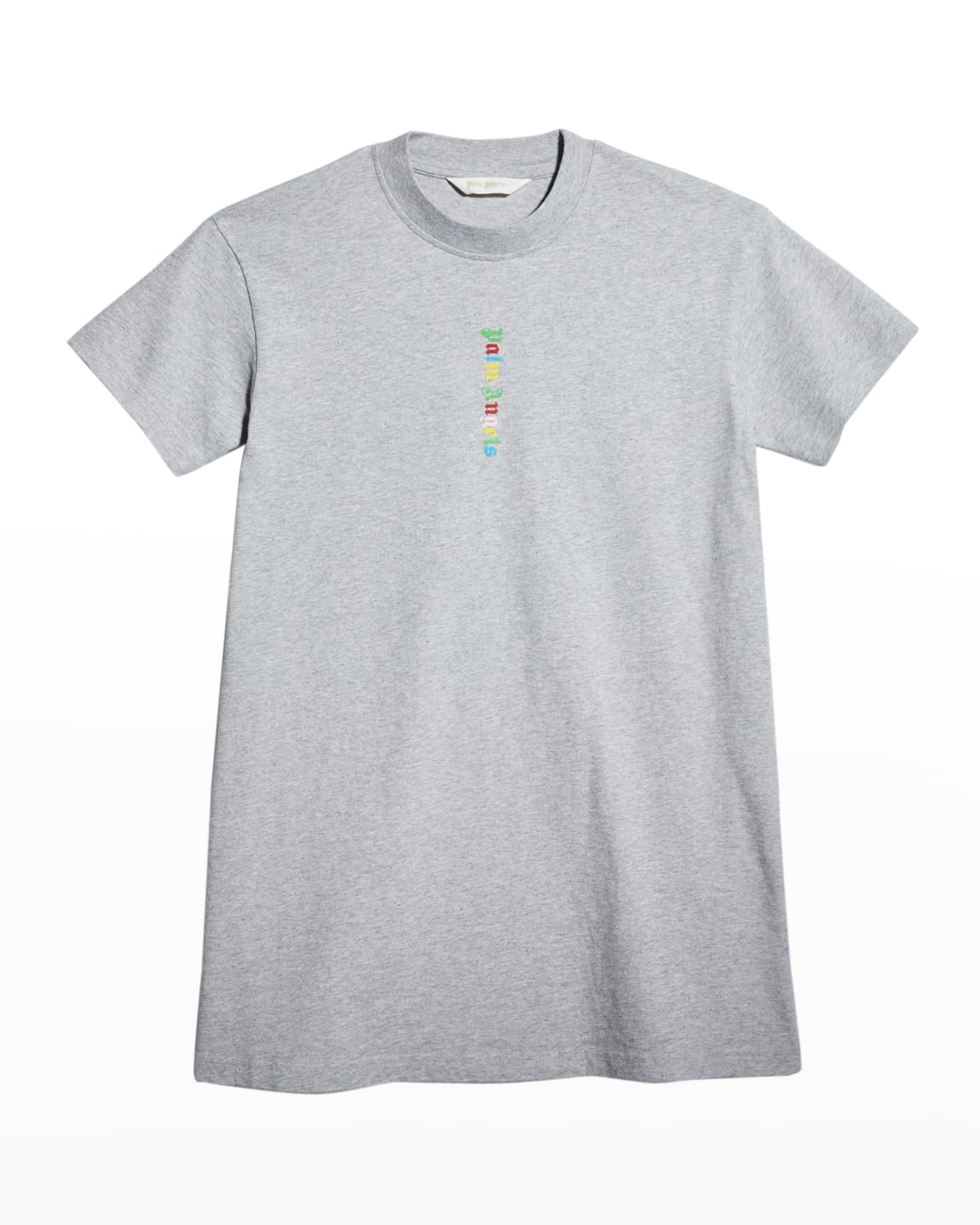 Girl's Multicolor Logo Cotton Shirtdress, Size 4-12