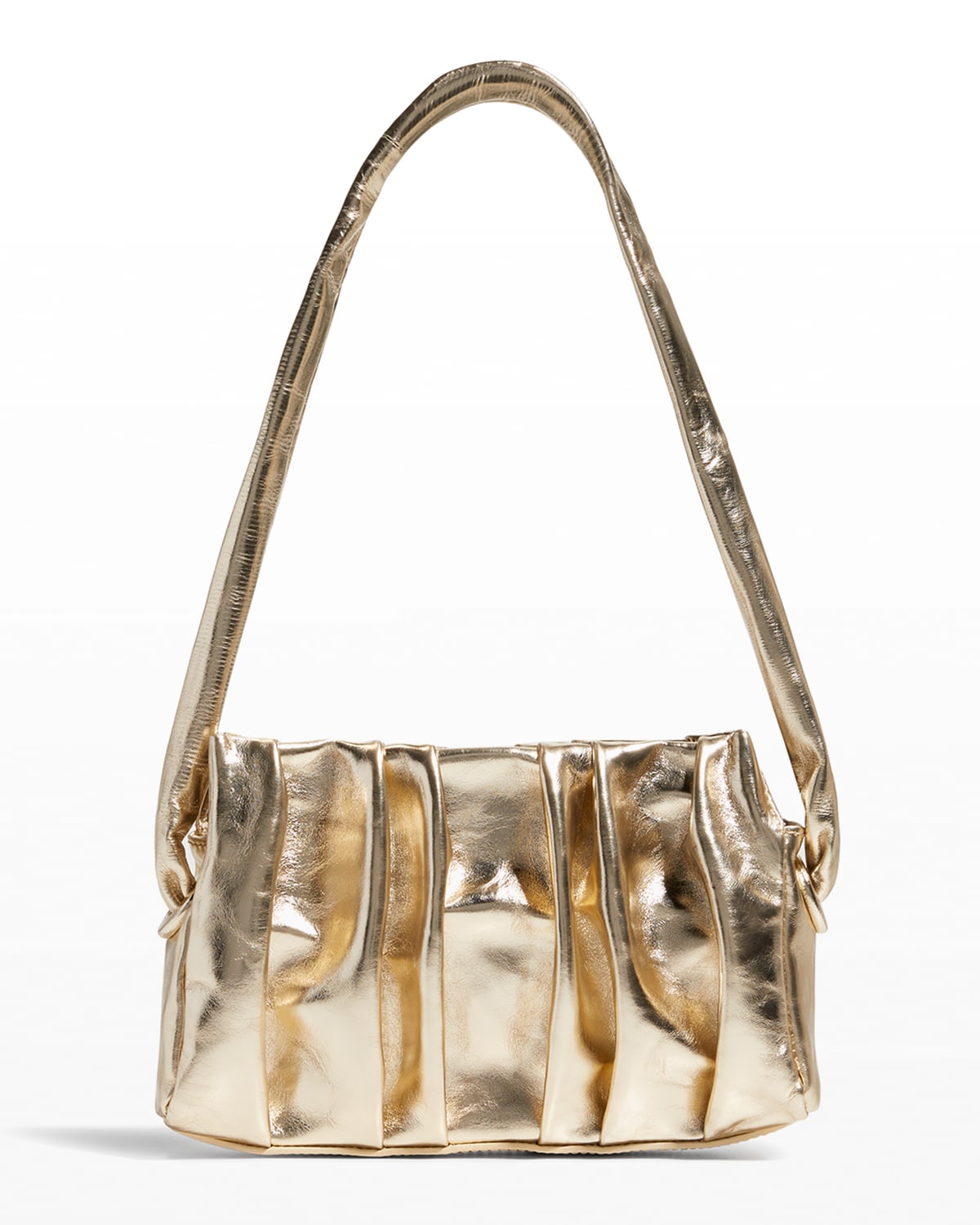 Elleme Vague Pleated Metallic Shoulder Bag | Smart Closet