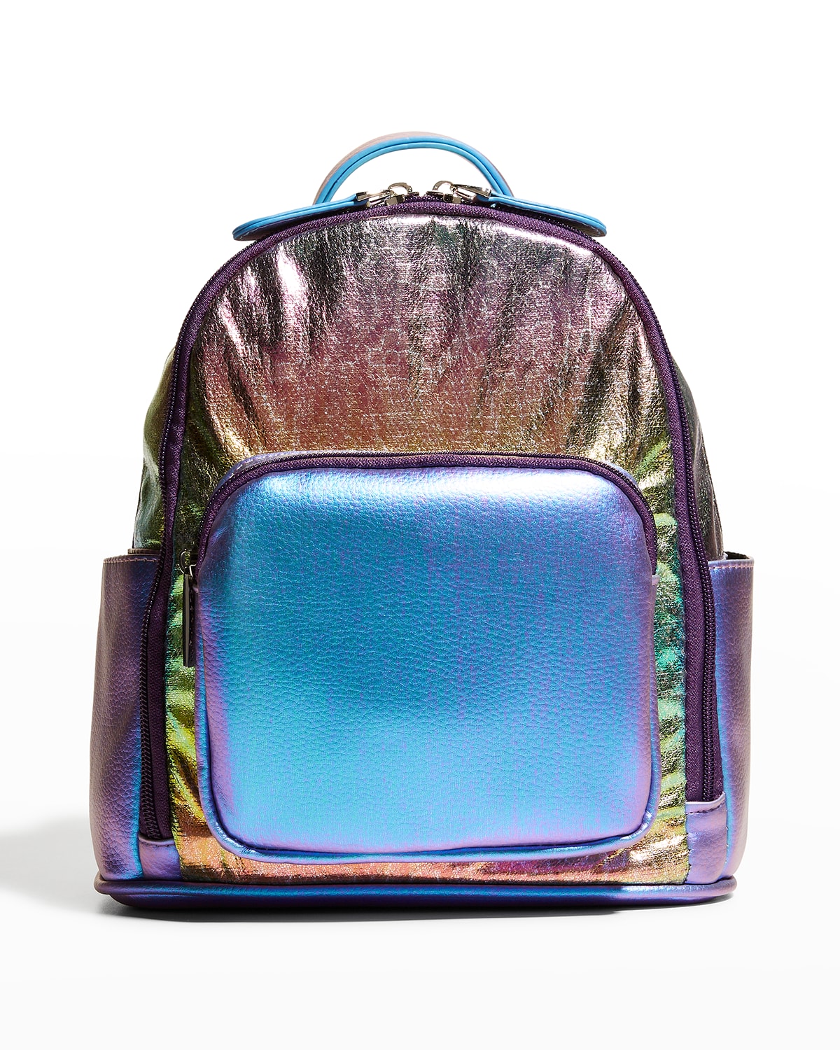 Bari Lynn Kid's Mini Rainbow Ombre Faux-leather Backpack