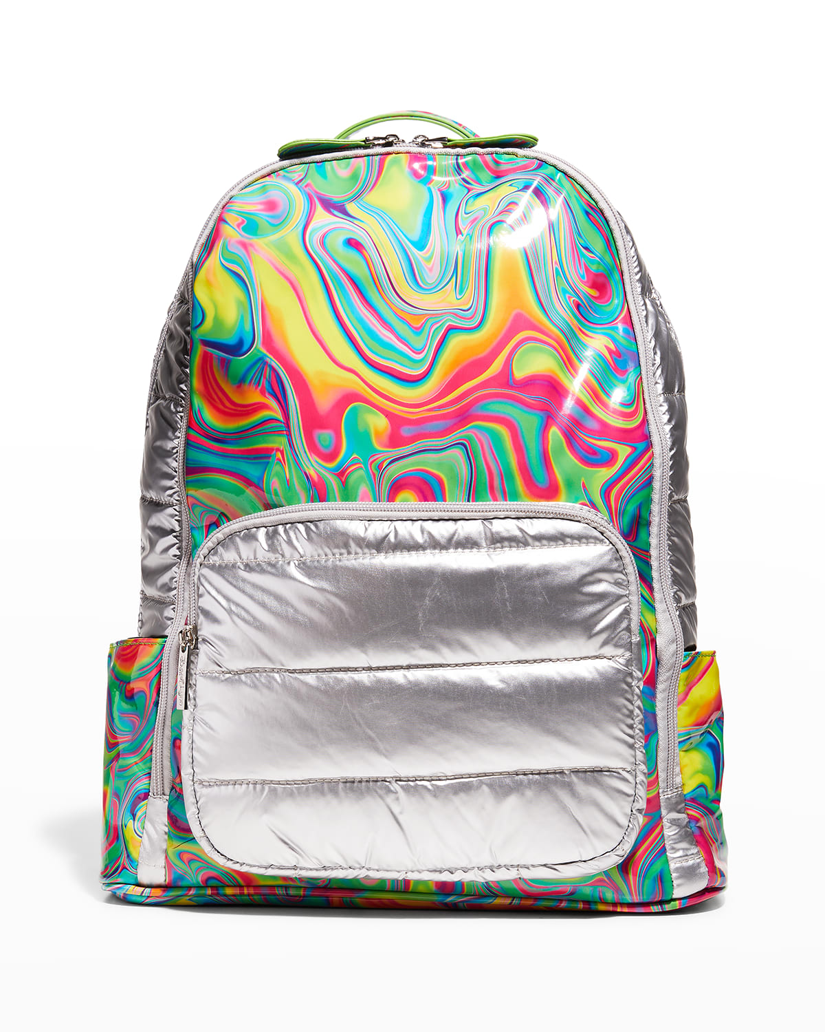 Bari Lynn Kid's Tie-dye Marbleized Quilted Backpack
