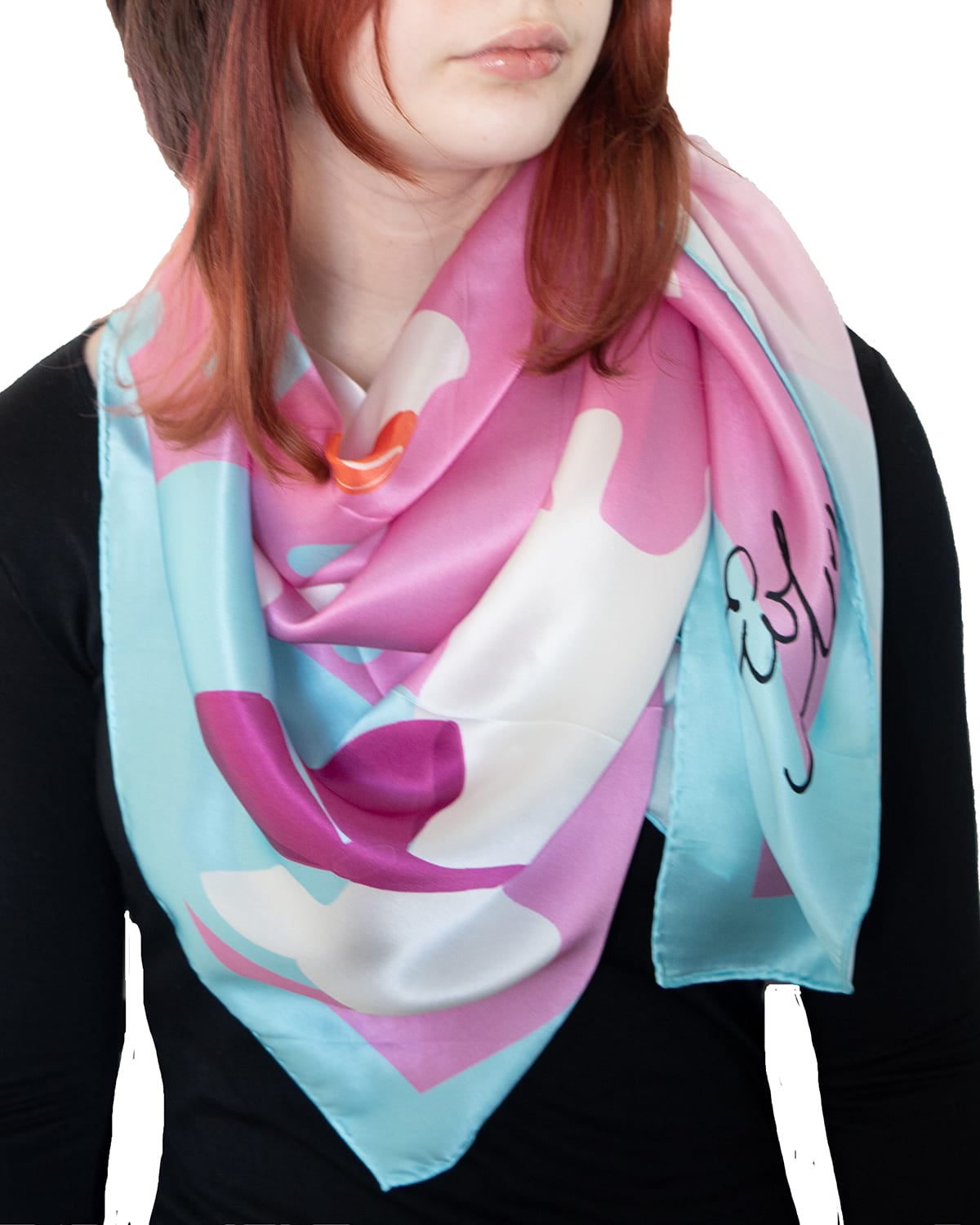 Mila & Such Accessorized Dogs Silk Scarf In Pink