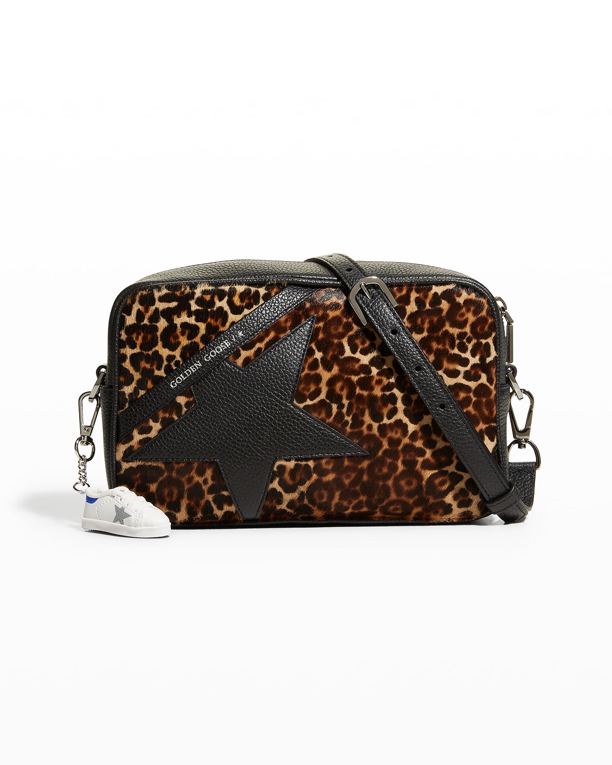 Golden Goose Star Leopard-print Fur Shoulder Bag