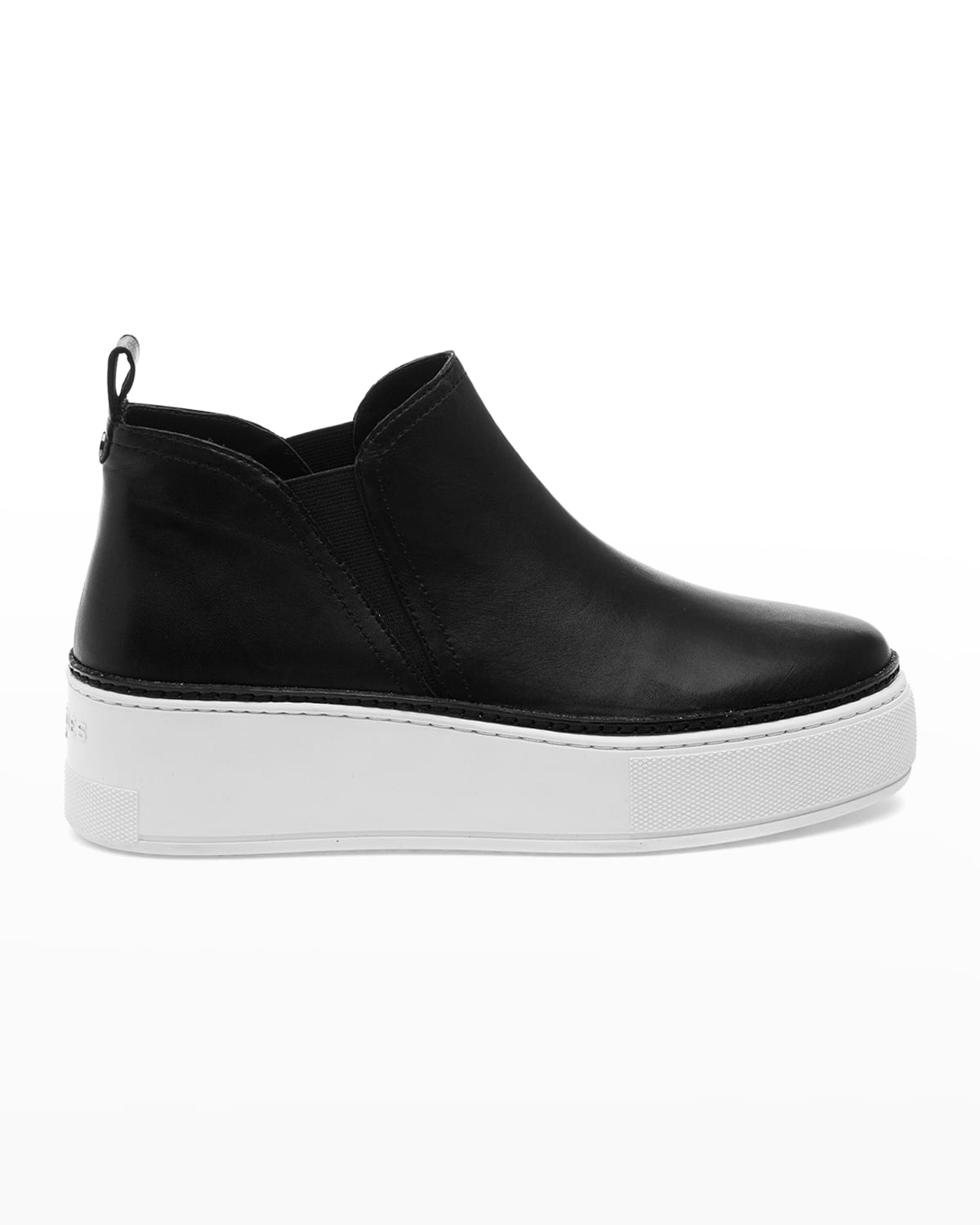 JSLIDES MIKA LEATHER SLIP-ON LOW BOOTIES