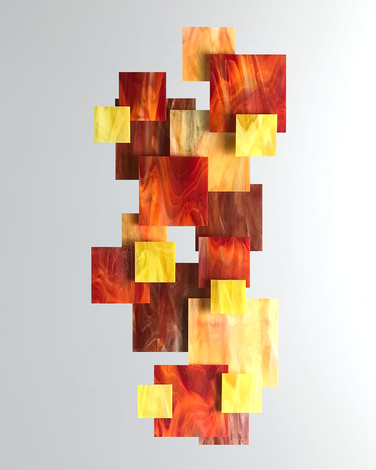 Shop Karo Studios Sunset Vertical Wall Sculpture In Multi