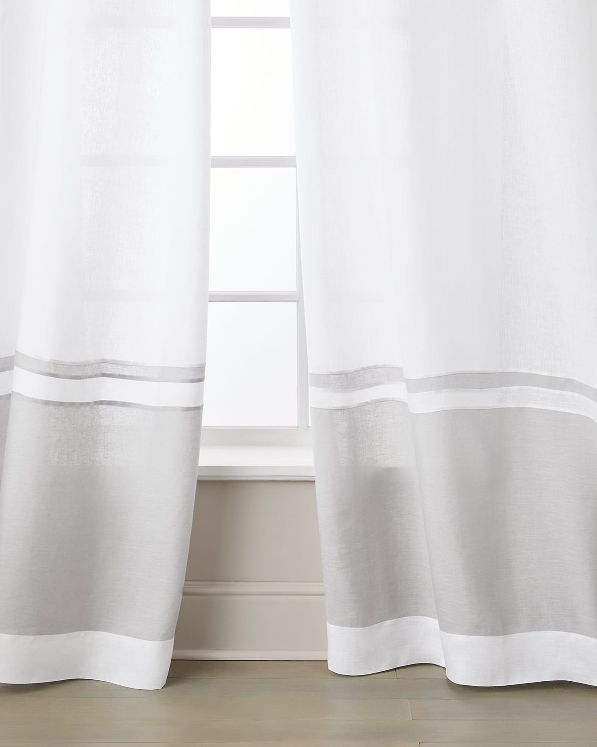 Amity Home Orfeo Linen Curtain, Single In White