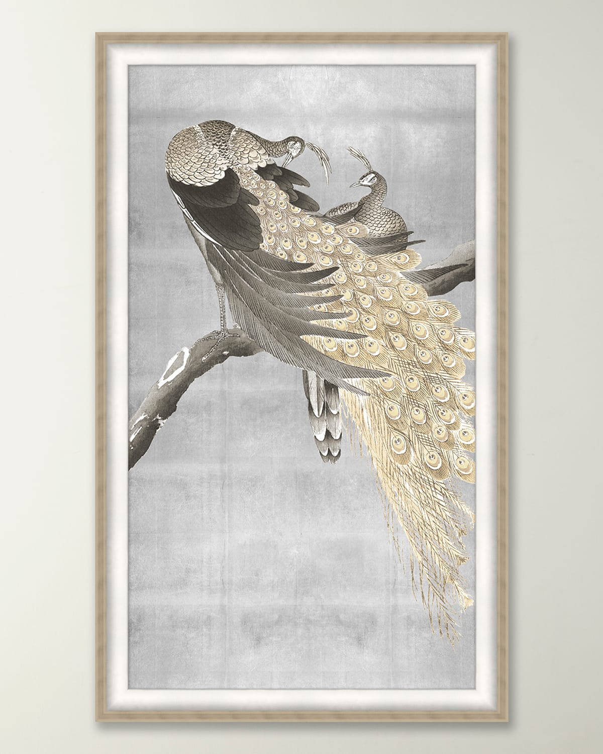 Wendover Art Group Shimmering Peacocks Giclee In Multi