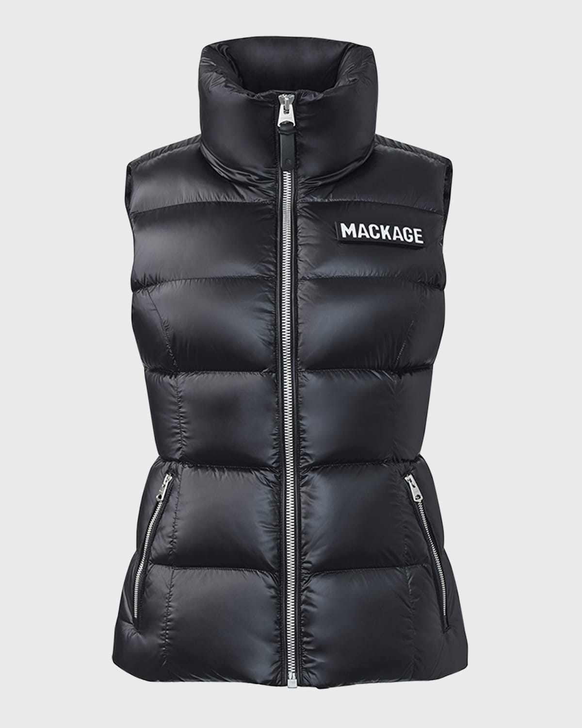 Mackage Chaya Puffer Vest With Hood In Black