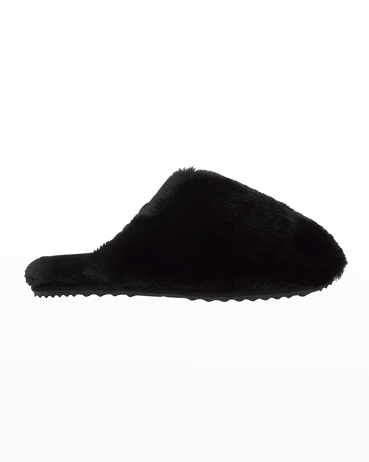 Apparis Melody Faux-fur Slippers In Black