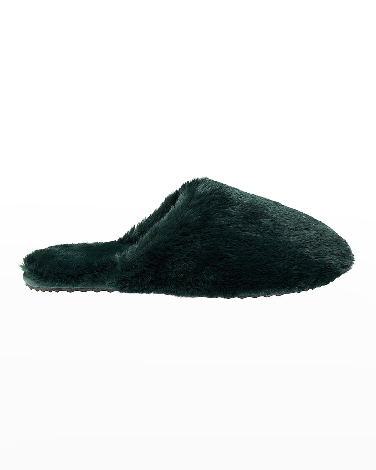 Apparis Melody Faux-fur Slippers In Emerald Green