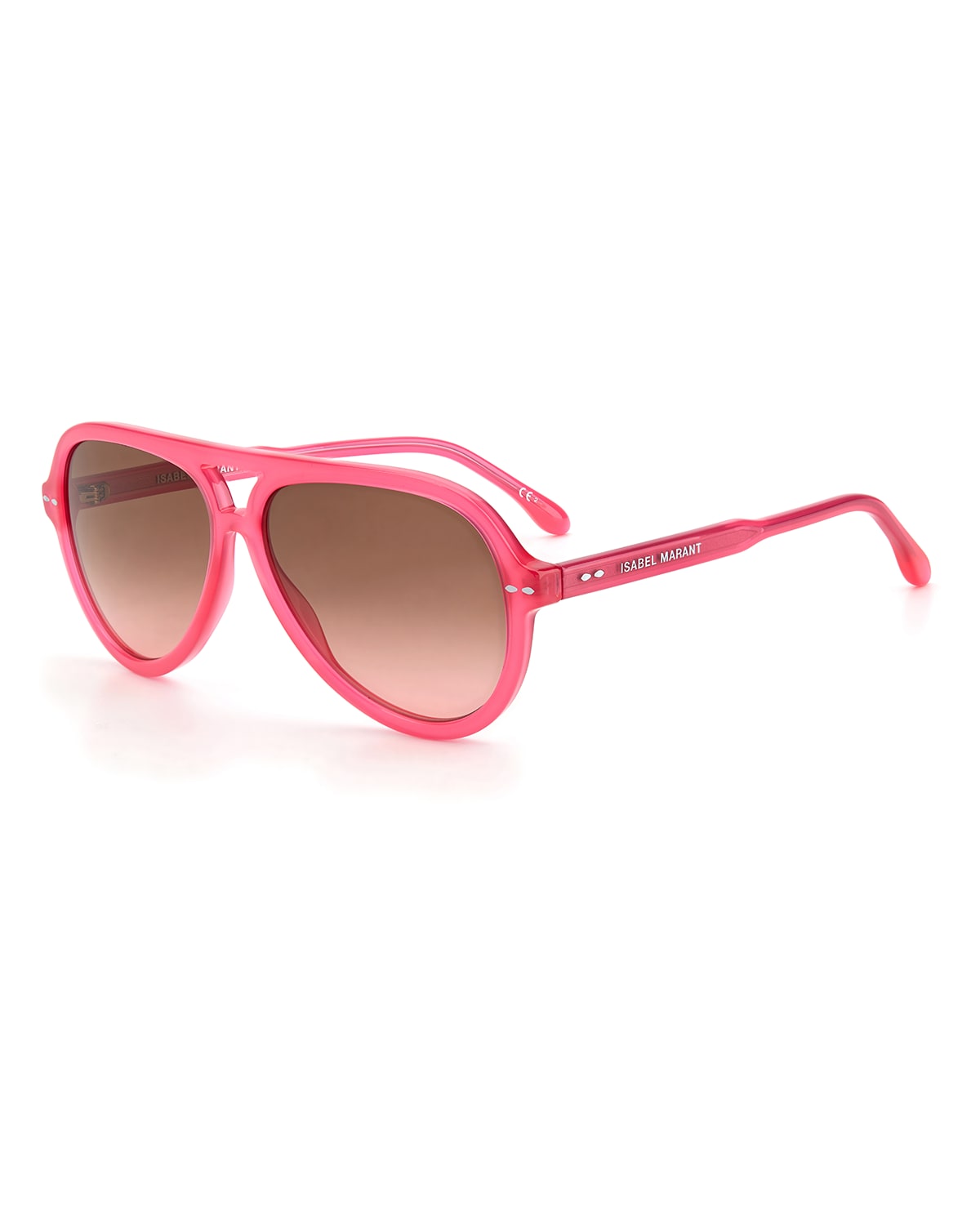 Isabel Marant Acetate Aviator Sunglasses In Fuchsia