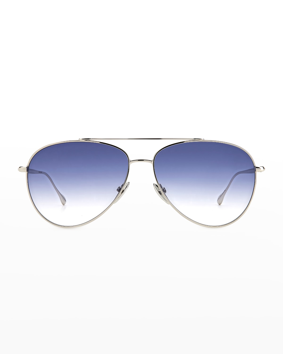 Isabel Marant 60mm Gradient Aviator Sunglasses In Palladium Blue